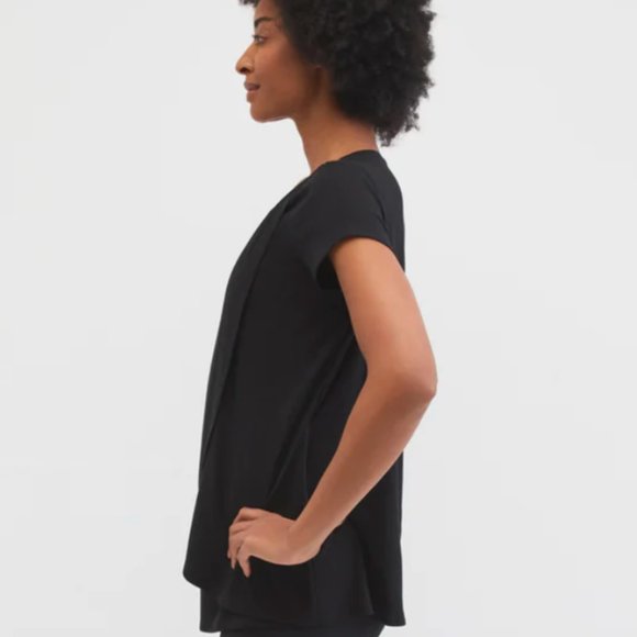 Motherhood Maternity Pull Over Open Front Nursing Tee - Picture 3 of 4